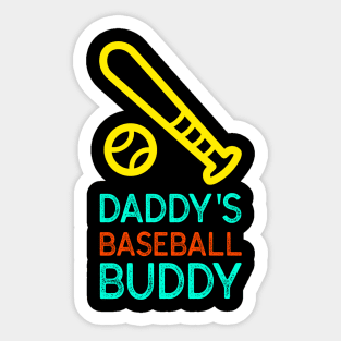 Daddy's Baseball Buddy | Cute Baseball Sticker